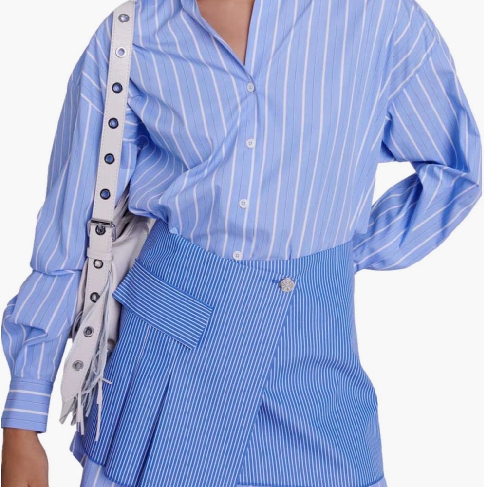 Maje 2-1 Striped dress